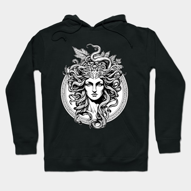 Angry medusa Hoodie by TheDesigNook